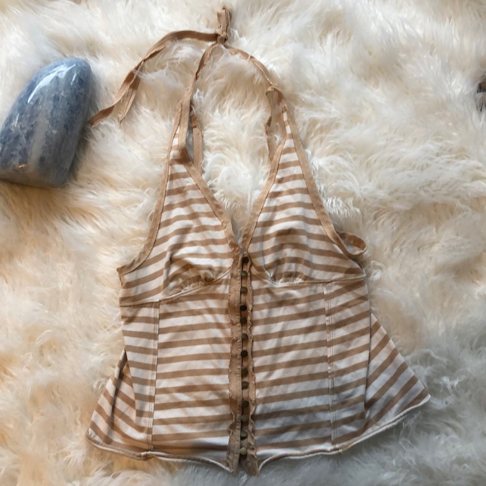 Free People - We The Free Striped Tank Top w/ Tie 💕